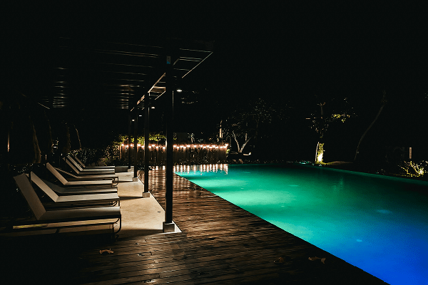 Éclairage piscine - paysage des deux rivières-1