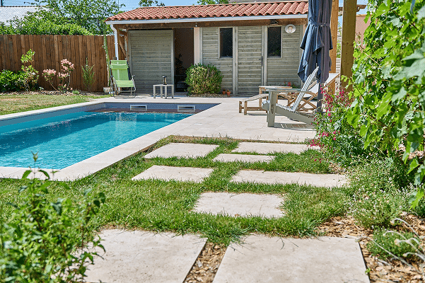 Jardin sec contemporain - Paysage des deux rivières